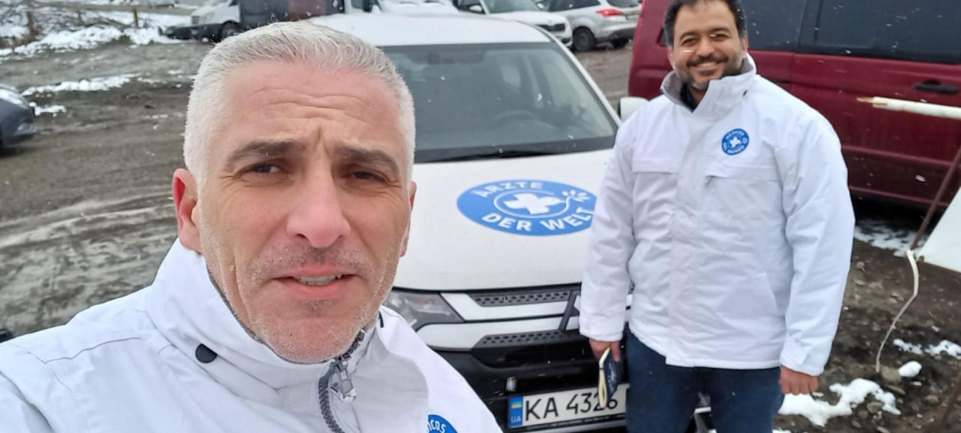 Bashar Kailani (links) ist Projektkoordinator in der Ukraine. Foto: Ärzte der Welt