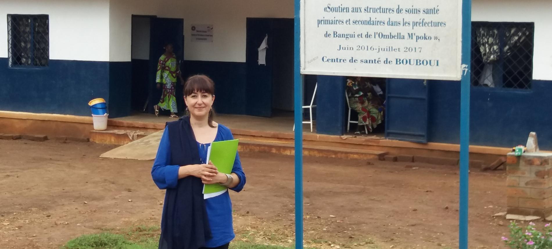 Mariam Janssen-Yousaf besuchte Ärzte der Welt-Projekte in der Zentralafrikanischen Republik. Foto: Ärzte der Welt