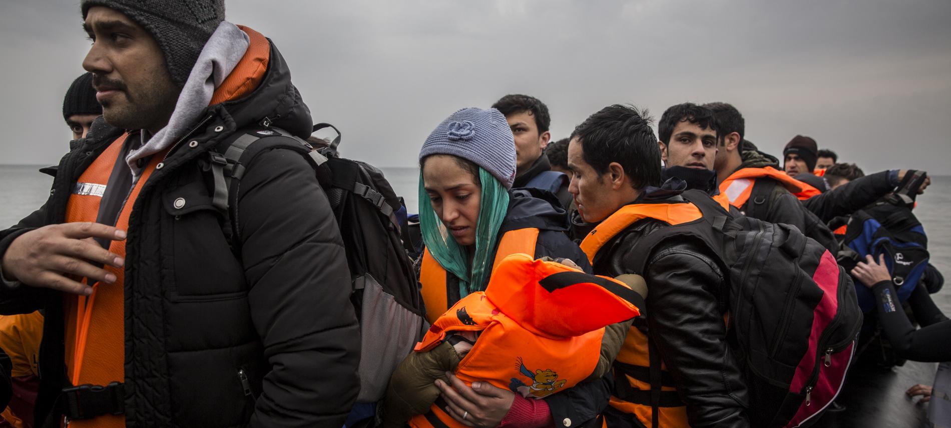 Flüchtlinge auf der Insel Lesbos 