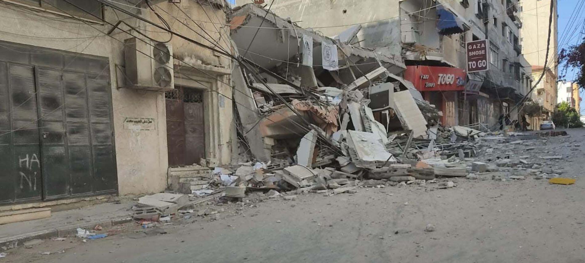 Zerstörte Gebäude im Gazastreifen. Foto: Ärzte der Welt
