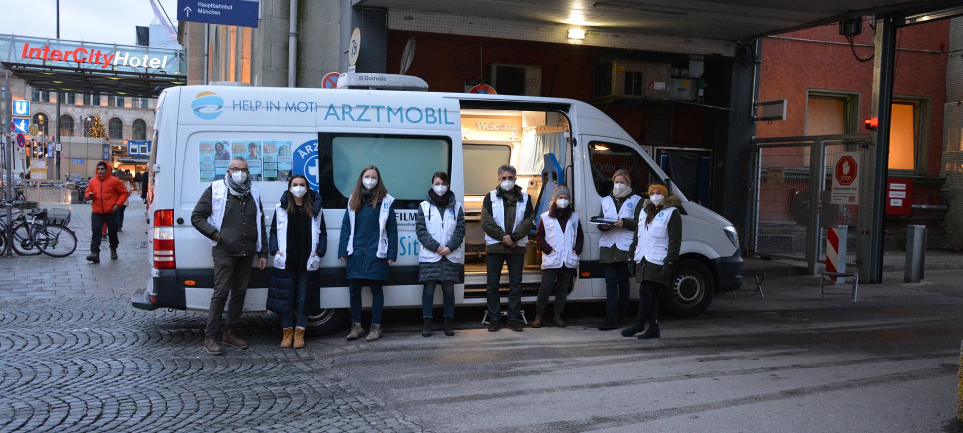 Behandlungsbus von Ärzte der Welt in München. Foto: Ärzte der Welt open.med Behandlungsbus in München. Foto: Ärzte der Welt