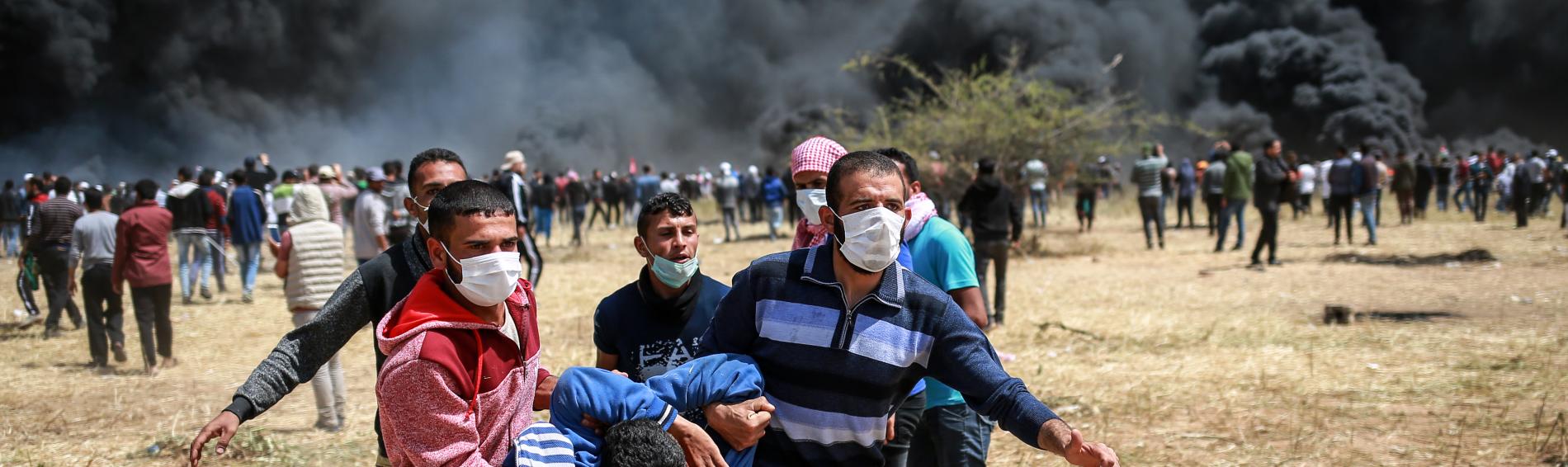 Verletzter bei Protesten in Gaza 