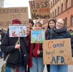 Demonstrierende auf der Demo gegen Rechts in München. Foto: Ärzte der Welt.