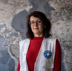 Kateryna Kytniukh arbeitet für Ärzte der Welt in der Ukraine. Foto: Olmo Calvo