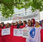 Kundgebung zu Gaza vor Auswärtigem Amt