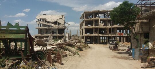 Nach sieben Jahren intensiver Kämpfe ist ein Großteil der Infrastruktur Syriens zerstört. Foto: Ärzte der Welt