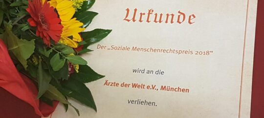 Ärzte der Welt erhält Sozialen Menschenrechtspreis 2018