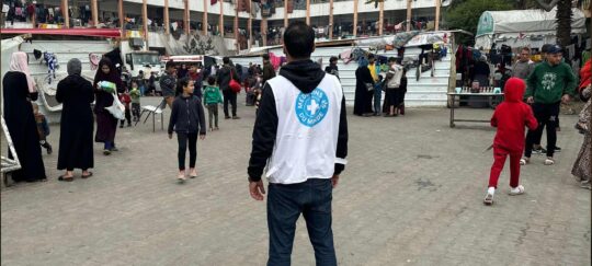 Mobile Klinik von Ärzte der Welt in Rafah, Gaza