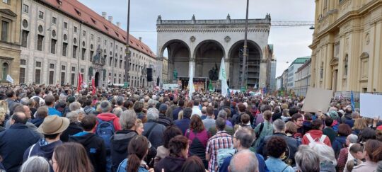 Demonstration in München. Foto: Ärzte der Welt