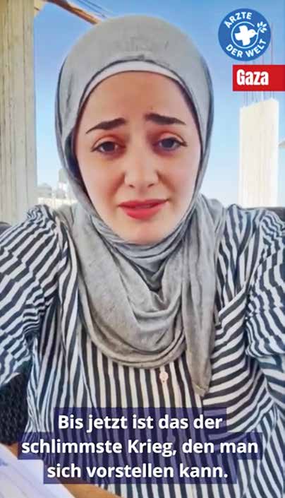 Sally Saleh, Koordinatorin bei Ärzte der Welt in Gaza.