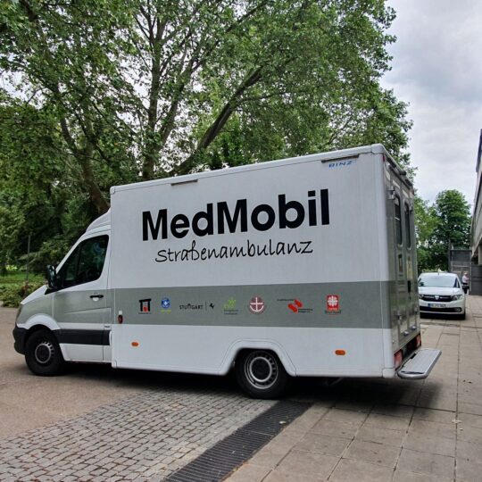 Das MedMobil für Einsätze in Stuttgart. © Janina Gach