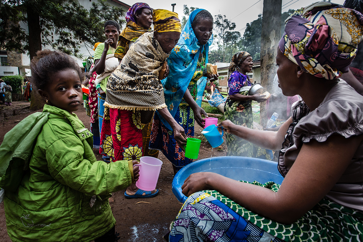 Ausgabe von Trinkwasser