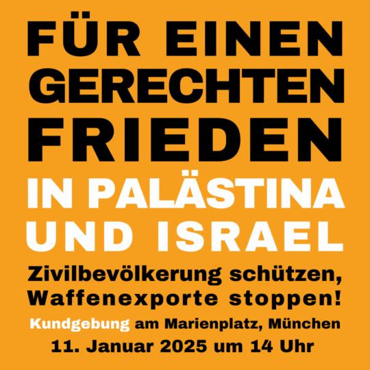 Kundgebung: Für einen Gerechten Frieden