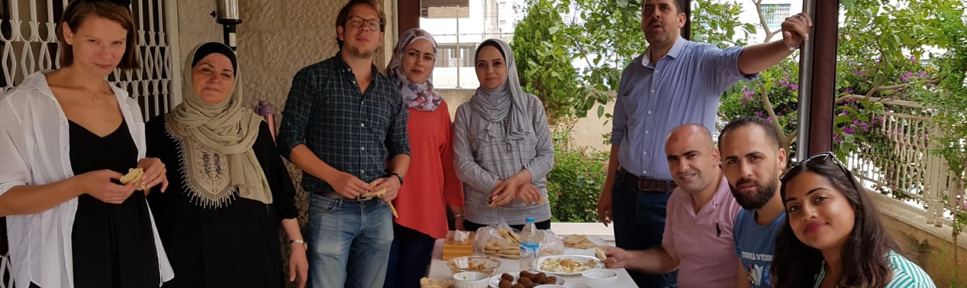 Abschied vom Team in Nablus