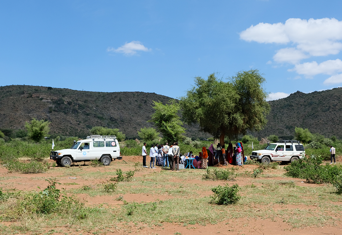 Das mobile Ärzte der Welt Team bietet medizinische Versorgung an. © Ärzte der Welt