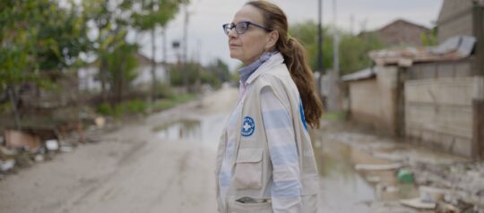 Eine Mitarbeiterin von Ärzte der Welt in Griechenland. © Ärzte der Welt