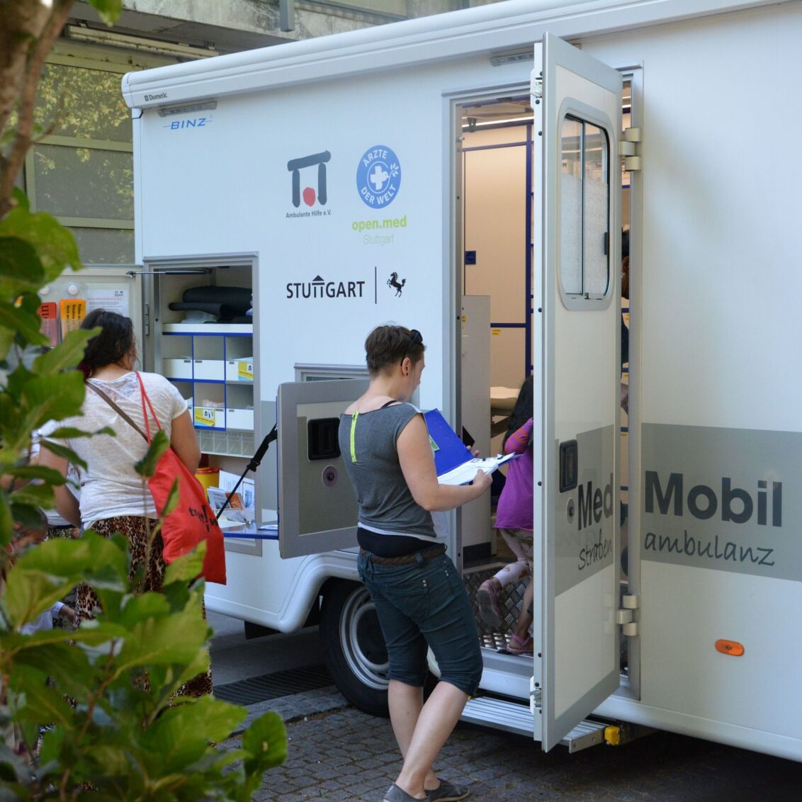 Symbolbild des MedMobils in Stuttgart. © Ärzte der Welt