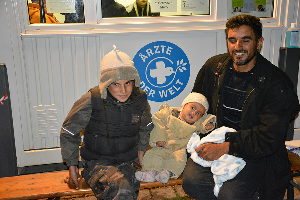 Medizinische Erstversorgung am Münchner ZOB durch Ärzte der Welt. Foto: Ärzte der Welt