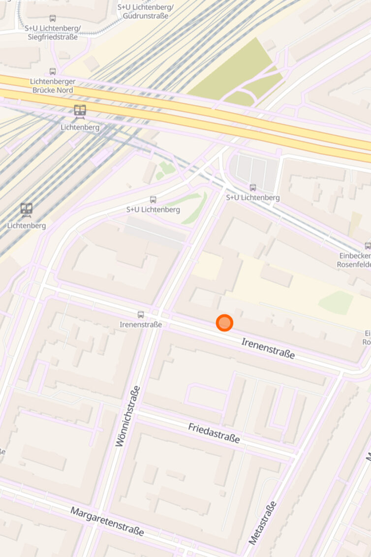Kartenausschnitt Irenestraße