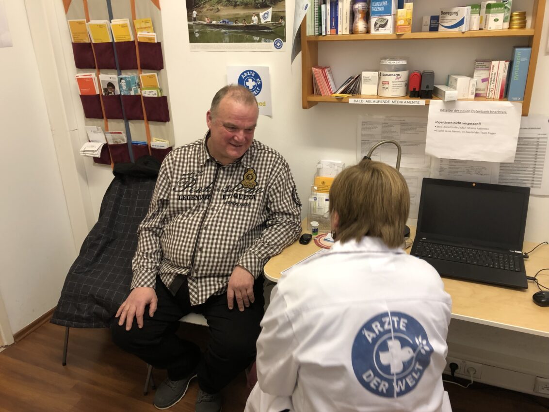 © Ärzte der Welt Ein Patient in unserer Anlaufstelle open.med München.