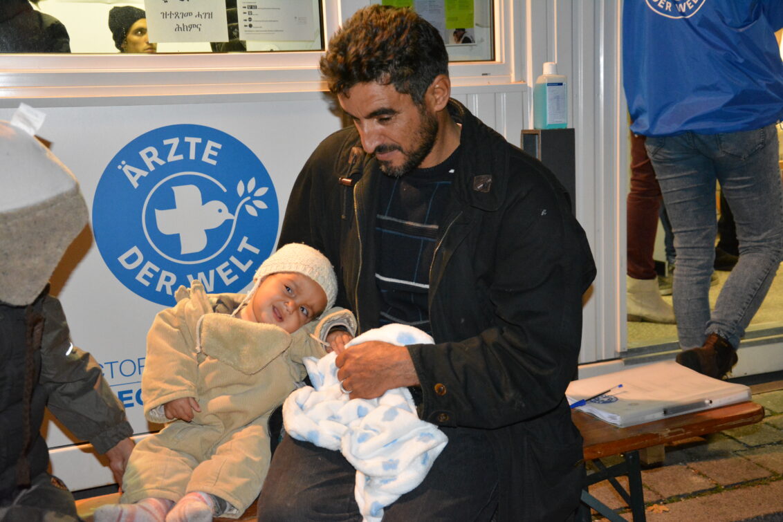 Ärzte der Welt unterstützt direkt am Hauptbahnhof München Geflüchtete.