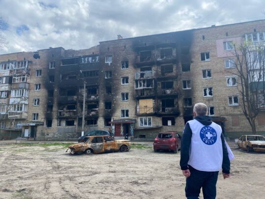 Seit Ausbruch des Ukraine Kriegs arbeitet Ärzte der Welt jeden Tag daran, die Gesundheitsversorgung zu verbessern.