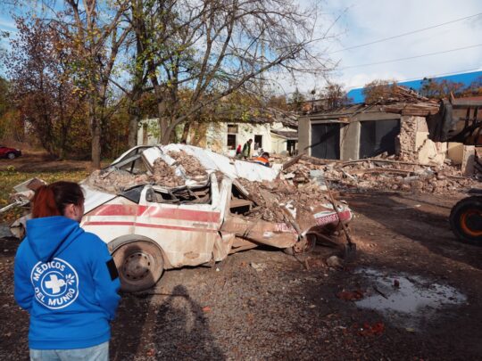 Angriff auf Gesundheitseinrichtungen in Charkiw.