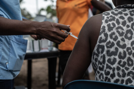 Impfung in Mosambik.