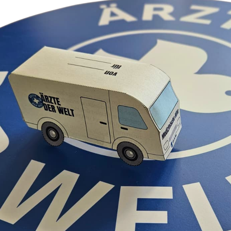 Bastelvorlag Einsatzbus