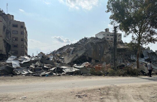 Zerstörte Gebäude im Gazastreifen. © Ärzte der Welt